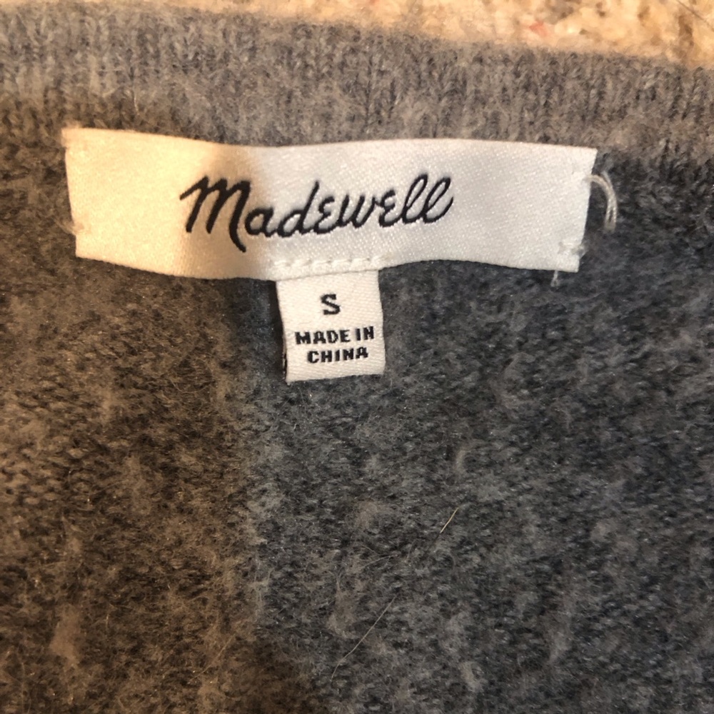 Madewell Charcoal Open-Front Cardigan - Picture 5 of 5